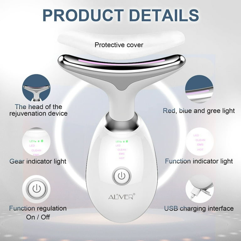 Aliver Neck Face Beauty Device, Skin Care Facial Massager, 3 in 1 Portable Face Massager for Skin Care, Face Sculpting Tool,Christmas Gifts Aliver Neck Face Beauty Device, Skin Care Facial Massager, 3 in 1 Portable Face Massager for Skin Care, Face Sculpting Tool,Christmas Gifts