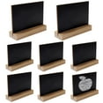 thumbnail image 1 of 10pcs 4x3 inch Mini Tabletop Chalkboard Signs with Wood Base Stand,Countertop Chalkboard,Rectangle Chalkboards Blackboard, 1 of 5