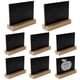 thumbnail image 1 of 10 Uds. Mini carteles de pizarra de mesa de 4x3 pulgadas con soporte de Base de madera, pizarra para encimera, pizarra rectangular, 1 of 5
