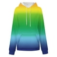 thumbnail image 3 of Edvintorg Women Sweatshirt Fashion Gradient Printed Casual Pullover Tops Long Sleeve Hooded Sweatshirts with Pockets Hip Hop Oversized Hoodies for Women, 3 of 4