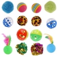 thumbnail image 3 of Calcetín navideño QBSM Cat con 26 juguetes Plaid Paw para mascotas, 3 of 7