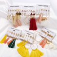 thumbnail image 2 of Pendientes AROIC Coloridos 93 pares con borla para mujer, 2 of 7