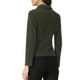 thumbnail image 4 of INSPIRE CHIC Women's Work Blazer Lapel Collar Long Sleeve Jacket Suit Blazer L Army Green, 4 of 7