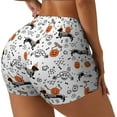 thumbnail image 2 of Kdxio Halloween Dachshund Print Workout Shorts for Women Seamless Soft Smooth Gym Yoga Scrunch Active Shorts, 2 of 9