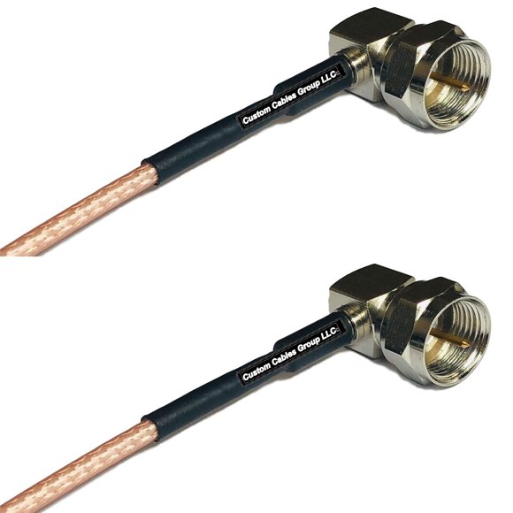 6 feet RG316 F Male Angle to F Male Angle RF Pigtail Coaxial Cable