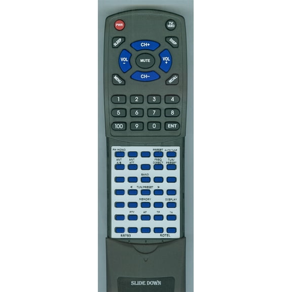 Replacement Remote for ROTEL RR-T93, RRT93