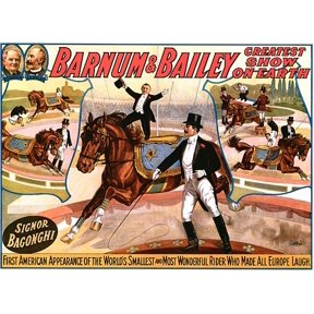 Barnum & Bailey Signor Bagonghi Circus Canvas Art - (36 x 54)