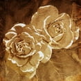 thumbnail image 3 of OnRei 12x12 Black Modern Framed Museum Art Print Titled - Loving Gold Roses, 3 of 5