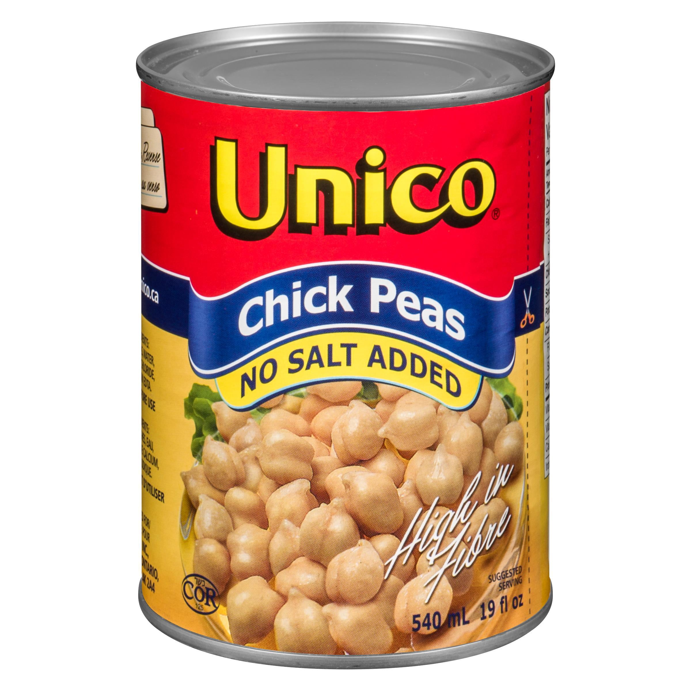 Unico Pois chiches Sans Sel Ajoute Pois chiches Sans Sel Ajouté
