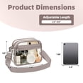 thumbnail image 2 of Pan chenh Clear Crossbody Bag for Stadium Events, Transparent Purse Bag for Concerts Sports, 2 of 7