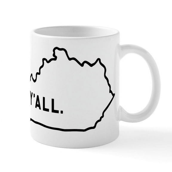 CafePress - Kentucky Y'all - 11 oz Ceramic Mug - Novelty Coffee Tea Cup