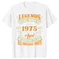 thumbnail image 3 of Novelty Awesome Vintage Legends Born In 1975 50 Years Old T Shirts Graphic Cotton Streetwear Short Sleeve Birthday Gifts T-shirt, 3 of 6