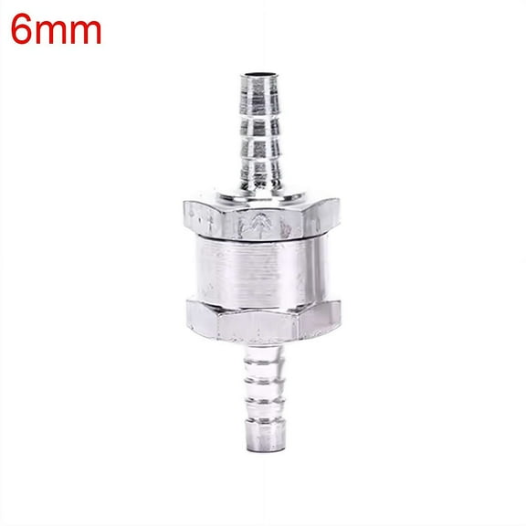 6mm Fuel Non Return One Way Check Valve for Fuel Line Oil Petrol Diesel Gasoline Water Aluminium Alloy Accessories