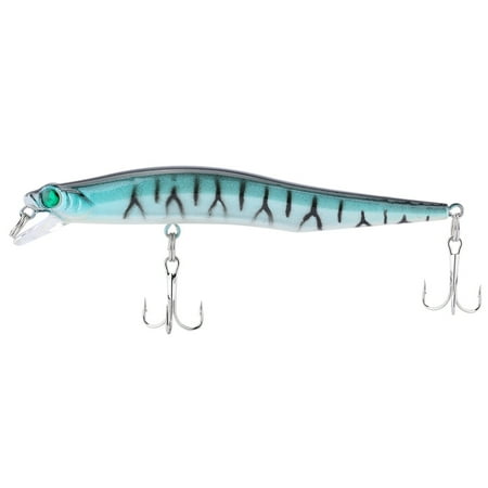 Vivid Sound Soft Lures Artificial Crankbait Minnow Fishing Sinking Bait with Hooks (Sky blue)