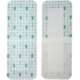 thumbnail image 1 of Qucyy 10 Pcs Waterproof Transparent Adhesive Wound Dressing 4"x10" Waterproof Shower Protector Bandage Knee Replacement Surgery Bandage Disposable Bath Posts Self-Paste 4in x 10in, 1 of 5
