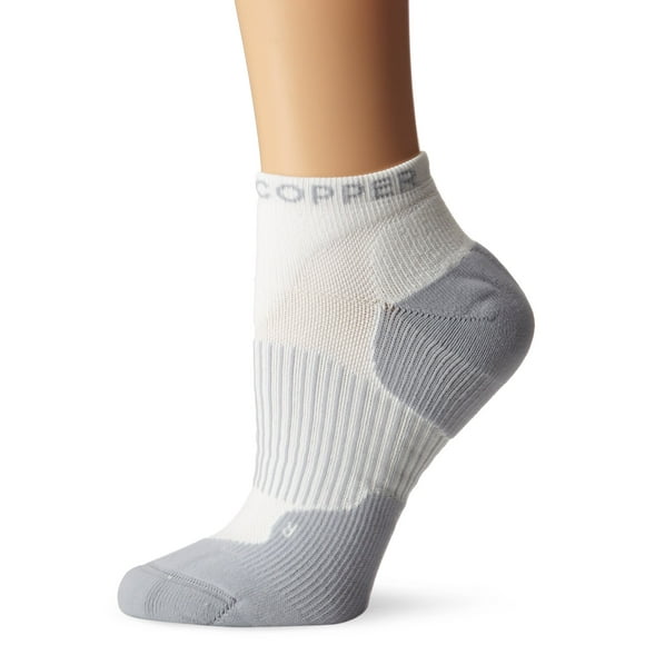 Tommie Copper Chaussettes de Compression de Performance à la Cheville pour Femmes, Blanches, 7-9,5