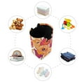 thumbnail image 7 of Yayeee Freestanding Laundry Hamper with Handle Collapsible Large Storage Basket for Clothes, Orange Hand Drawn Floral, 7 of 7
