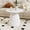 Large-White, variant on Round End Table for Living Room, Metal Small Side Table, Modern Nightstand Tea Table for Living Room, Walnut