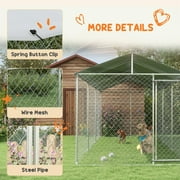 PawHut 19.7 x 7.5 x 7.5 Outdoor Dog Kennel W/ Waterproof Roof