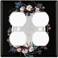 thumbnail image 3 of Metal Light Switch Plate Cover Image of Floral Marble Mirror FLW022, 3 of 13