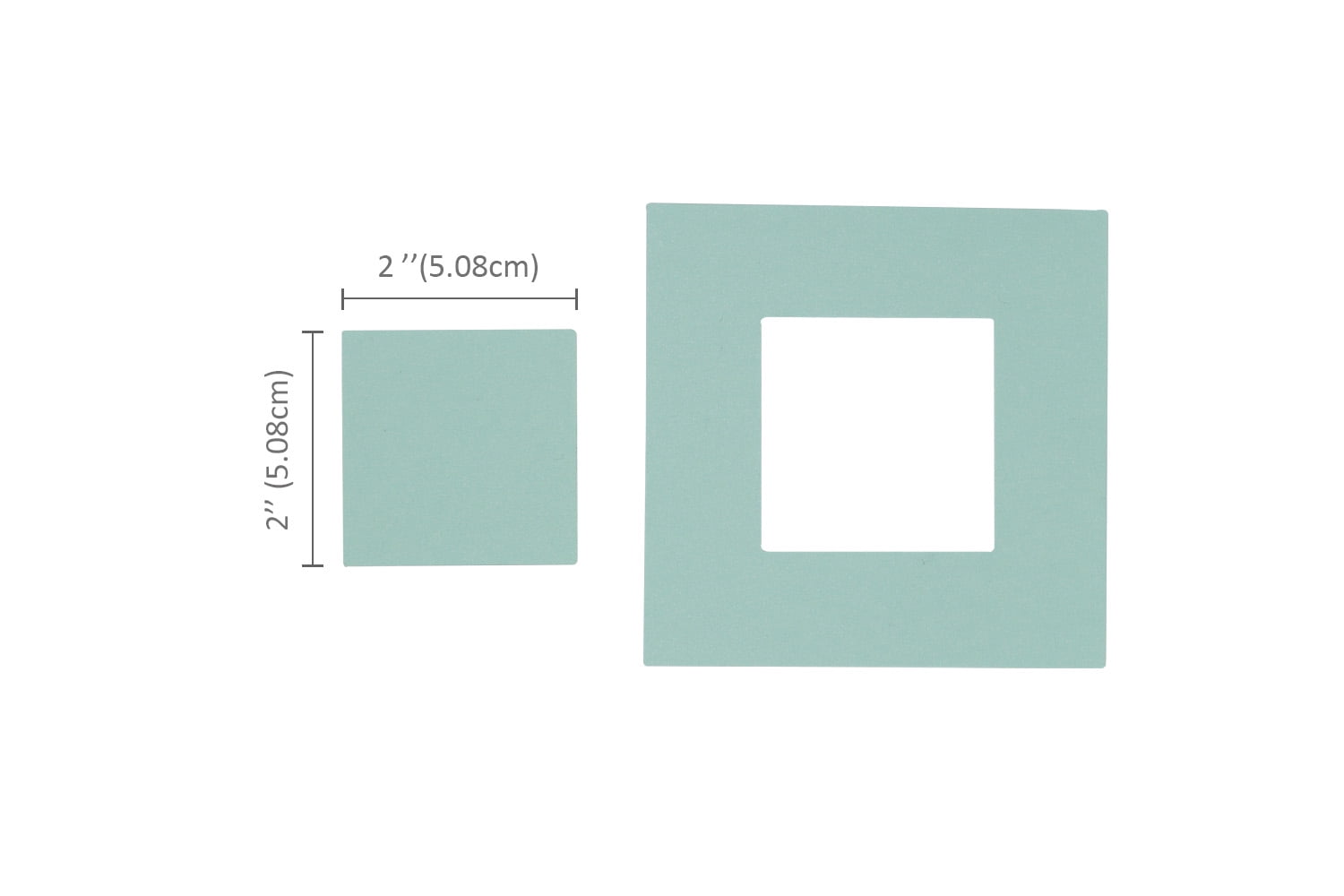 Bira Craft 2" x 2" Square Magnetic Punch, Anywhere Punch Everywhere Punch Window Punch Frame Punch For Paper Crafting Scrapbooking