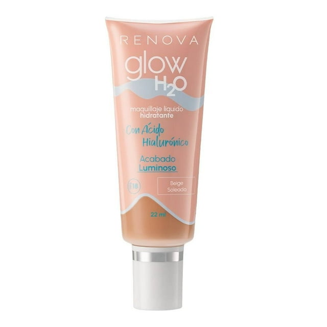 Maquillaje líquido Renova Glow h2o hidratante baige soleado 22 ml