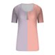 thumbnail image 3 of Tops de Cuello Redondo para las Mujeres Botón Hasta Manga Corta Suelta Camiseta de Imitación Algodón Estante, Top Casual para el Hogar Diario Y el Trabajo, 3 of 5