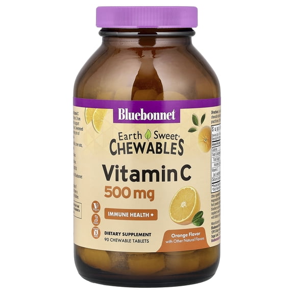 Bluebonnet Vitamin C 500mg Antioxidant Support & Immune Health*, 90 Orange Chewable