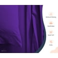 thumbnail image 3 of California King Size Egyptian Cotton Bed Sheets 800 TC Sheet Set Purple Solid Cotton 18" Deep, 3 of 5