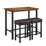 Hawthorne Collection 3 Piece Pub Set in Black by Hawthorne Collections