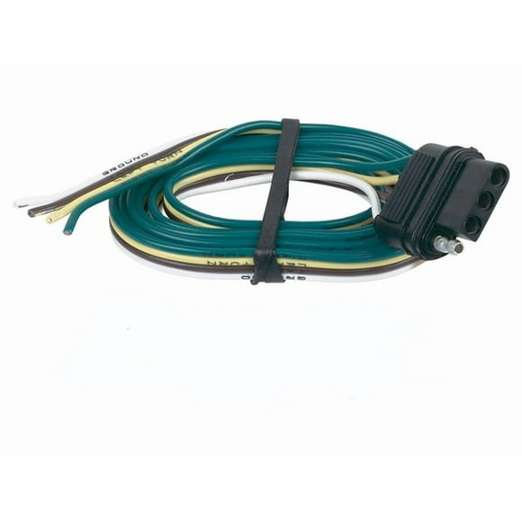 Connecteur de Remorque, Moulé à Plat 4 Pôles, Femelle, Caoutchouc - 48035