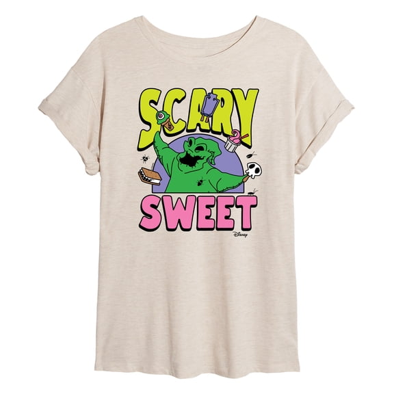 The Nightmare Before Christmas - Scary Sweet Oversized Graphic T-Shirt