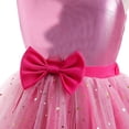 thumbnail image 5 of Pink Costume for Girls, Doll Movie Cosplay Outfit, Pink Birthday Dress for Kids Party Dress Up, 5 of 7