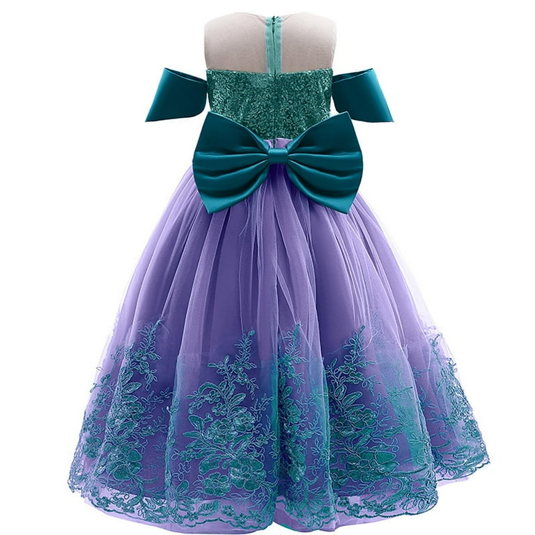 Toddler Girls Princess Dress Kids Baby Cosplay Costume Fancy Dress Up Party Outfits Birthday Long Maxi Puffy Dresses Carnival Evening Floor Length Prom Ball Gown Wedding Clothing Walmart