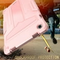 thumbnail image 5 of ELEHOLD Heavy Duty Rugged Case for Samsung Galaxy Tab A9 Plus 11 Inch (SM-X210/X215/X216/X218), Built-in Hidden Kickstand Shockproof Silicone Case Hybrid PC Cover for Galaxy Tab A9+,Rosegold, 5 of 5