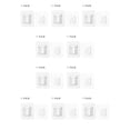 thumbnail image 1 of Wosthever Colgador de plástico autoadhesivo sin clavos impermeable transparente montaje en pared gancho organizador Oficina Hotel soporte 1 par 1 par 10Conjunto, 1 of 6