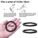 thumbnail image 2 of Pulsera de cuentas de piedra natural, cadena de mano simple de lava, accesorios naturales, 2 of 6