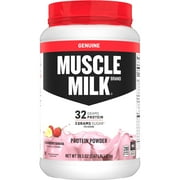 Muscle Milk Genuine Protein Powder, 32g Protein, Strawberry Banana, 2.47 Pound, 16 Servings