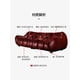 thumbnail image 5 of Antique leather sofa French retro light luxury living room American head layer cowhide black straight  sofa My Lux Decor Round, 5 of 11