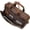 Coffee, variant on Leather Messenger Bag for Men Travel Backpack 17 inch laptop Briefcase Bags