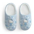 thumbnail image 3 of Kids Slippers Hello Kitty House Slippers Warm Soft Plush Slipper Anti-Slip Winter Fluffy House Shoes for Boys Girls, 3 of 7