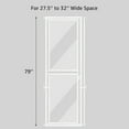 thumbnail image 2 of unipaws 79" High Extra Tall Cat Gate, Clear Acrylic Dog Gate for Doorways, Fit 27.5"-32" Openings, White, 2 of 7