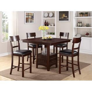 Rowne 5 Piece Height Dining Set With A Functional Built In Lazy Susan Rowne 5 Piece Height Dining Set With A Functional Built In Lazy Susan