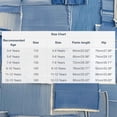 thumbnail image 3 of Bovxnpu Boys Wide Leg Capris Pants Girls Straight Denim Pants Elastic Waist Wide Leg Pants Pants, 3 of 8