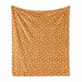 thumbnail image 1 of Floral Soft Flannel Fleece Blanket, Continuous Cheerful Spring Flowers Curlicue Style Twigs on Tender Backdrop, Cozy Plush for Indoor and Outdoor Use, 70" x 90", Apricot Multicolor, by Ambesonne, 1 of 5