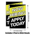 thumbnail image 2 of Now Hiring Apply Today (24" X 36") Vinyl Decal Only (Pack of 2) |Sign|Sticker|Poster, 2 of 4