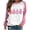 Pink christmas sweatshirt, variant on pimelu Christmas Sweater Clearance Christmas Shirts for Women Trendy Pink Christmas Tree Print Graphics Sweatshirt Ladies Long Raglan Sleeve Round Neck Pullover Tops