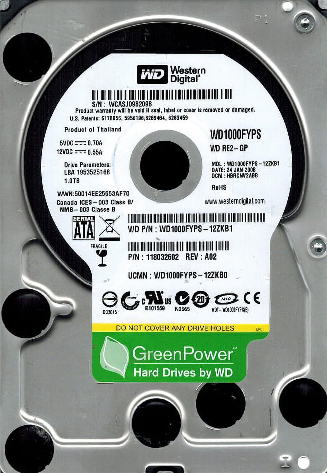 Western Digital WD20PURX-64P6ZY0 2TB DCM: HHNNHT2MHB - Walmart.com