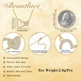 thumbnail image 5 of Beautlace Heart Necklace for Women,5A Cubic Zirconia Double Heart Pendant Necklace,18k Gold Plated Love Valentine’s Day Anniversary Birthday Christmas Jewelry Gift for Mom Wife Girlfriend, 5 of 12