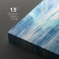 thumbnail image 4 of wall26 Canvas Print Wall Art Set Wavy Blue Gradient Paint Stroke Display Abstract Shapes Illustrations Modern Art Minimalist Colorful for Living Room, Bedroom, Office - 24"x36"x3 Panels, 4 of 5